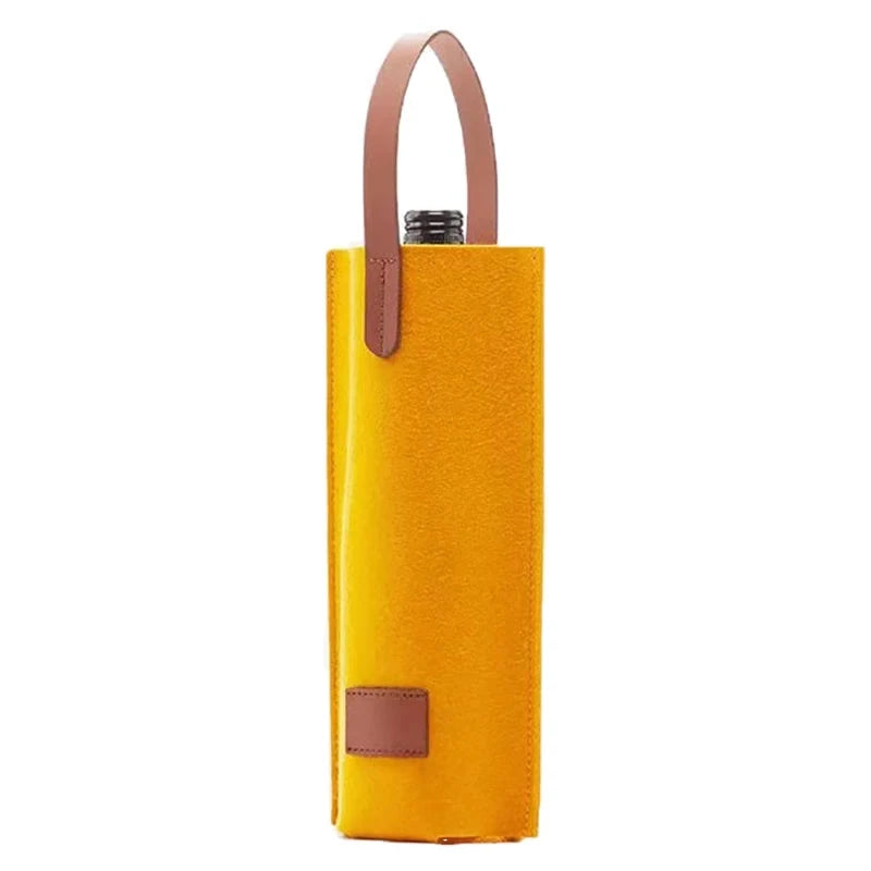 Porte Bouteille vin eau jaune tissu 