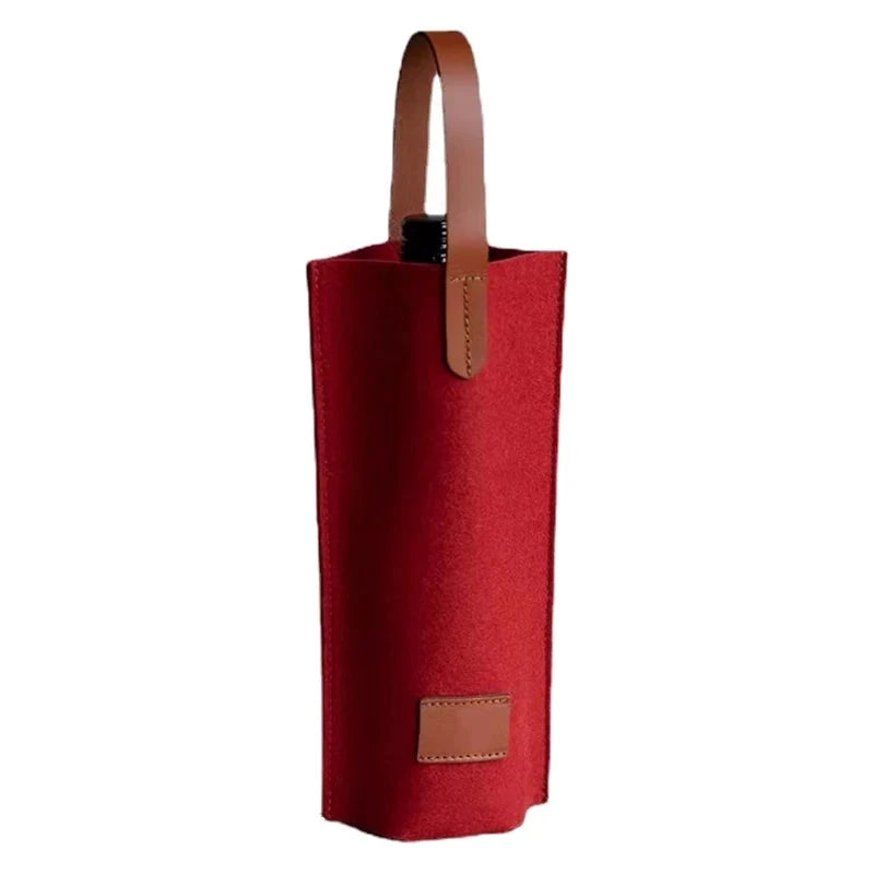 Porte Bouteille vin rouge tissu sacoche bandoulière 