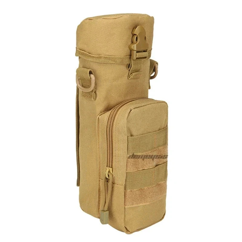 Porte Bouteille Militaire beige sacoche chasse accessoire 