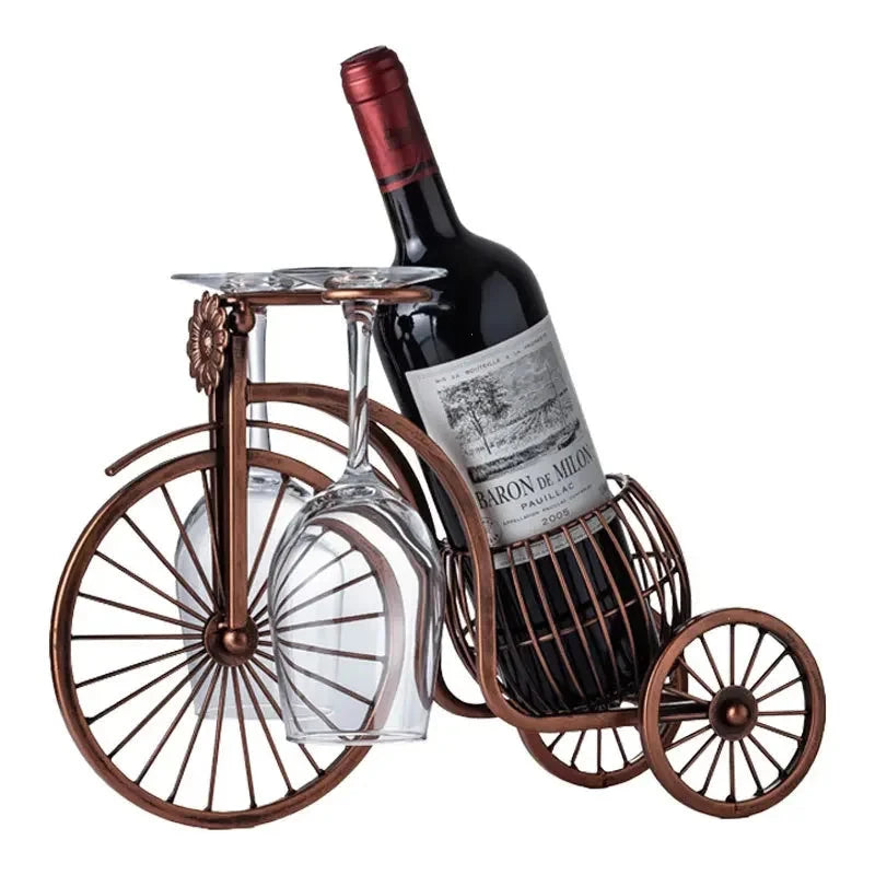 porte bouteille ancien vintage vin métal 