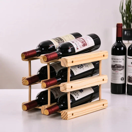 porte bouteille vin bois rangement cuisine 